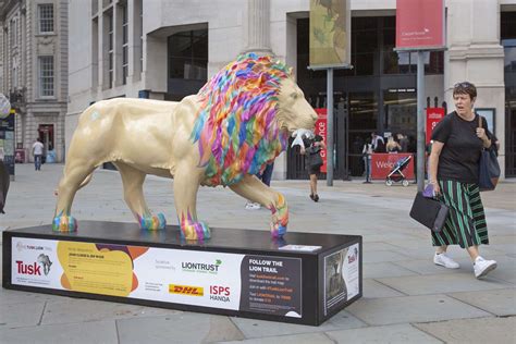 Celebrity-designed lion sculptures go on display in cities across the globe