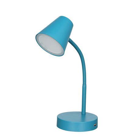 Mainstays LED Desk Lamp with USB Port, Teal | Walmart Canada