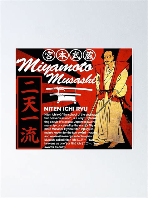 "LEGEND SAMURAI MIYAMOTO MUSASHI NITEN ICHI RYU" Poster for Sale by ...