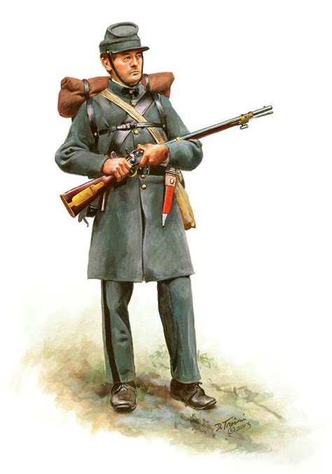 Confederate Army, 8th Georgia Regiment - Miller Rifles 1861. It was very common in early war ...