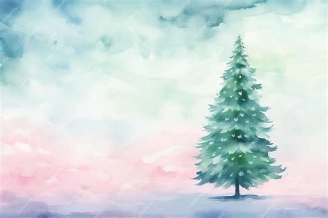 Premium Vector | Abstract watercolor christmas tree painting