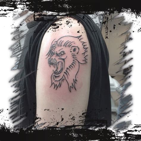 Angry lion tattoo | Tatoeages