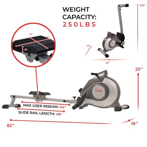 Sunny Health & Fitness SF-RW5515 Indoor Rowing Machine Review - Rowing ...