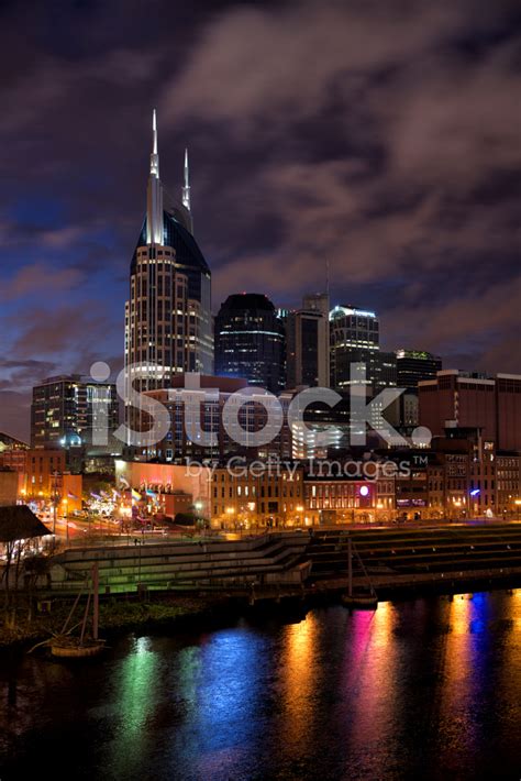 Nashville Skyline At Night Stock Photo | Royalty-Free | FreeImages