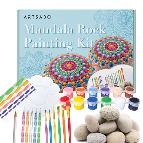 55PCS Mandala Dotting Tools Rock Painting Kit With Brushes | Etsy