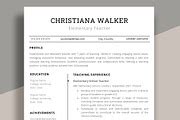 Resume Template Word | Teacher CV, a Resume Template by aivos