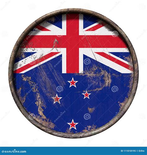 Old New Zealand flag stock illustration. Illustration of vintage ...