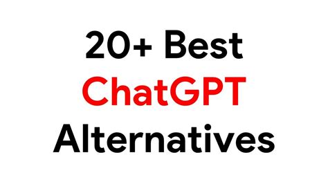 ChatGPT Alternatives : r/ChatGPT