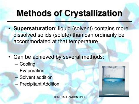 PPT - CRYSTALLIZATION UNIT PowerPoint Presentation, free download - ID:1299347