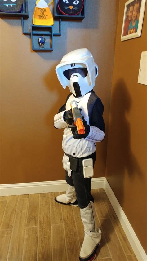 DIY Scout Trooper helmet for kids' Halloween costume. | Scout trooper ...