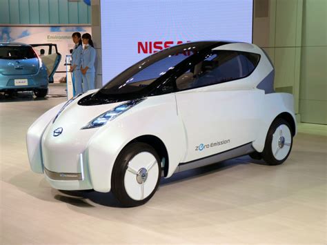 Nissan showed a two-seater electric vehicle