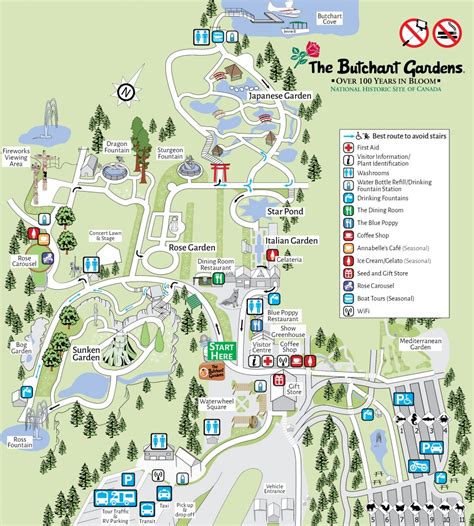 Seasonal Map - The Butchart Gardens