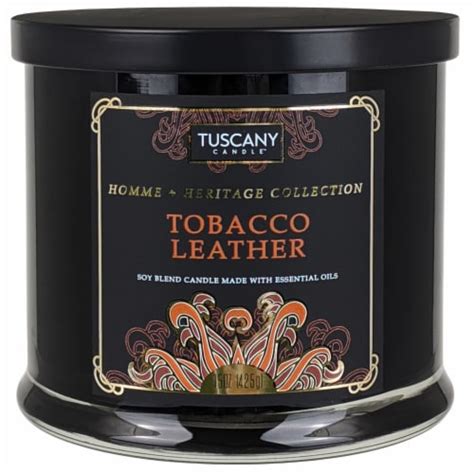 Tuscany Candle™ Homme & Heritage Collection Tobacco Leather Scented Jar ...