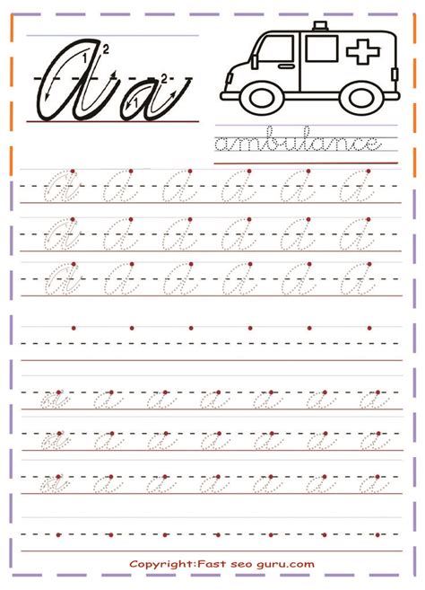 Free Printable Cursive Practice Sheets