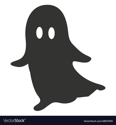 Halloween ghost cartoon 3 Royalty Free Vector Image