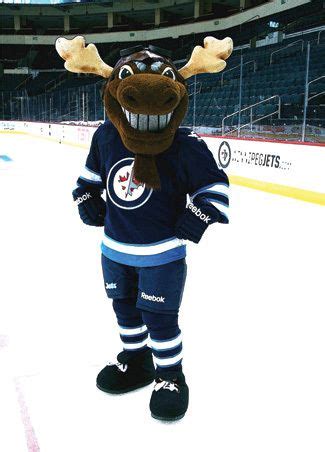 Winnipeg Jets Mascot - Minimalist Mick E Moose Art Print Winnipeg Jets ...