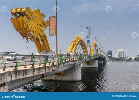 Cau Rong or Dragon Bridge from East To West, Da Nang Vietnam Editorial Photo - Image of antenne ...