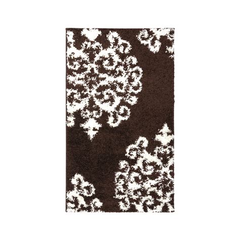 Superior 3 ft. x 5 ft. Brown White Bedroom Modern Indoor Area Rug ...