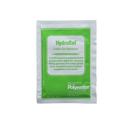 HydraSol® Gel Remover Saturated Lint-Free Wipes - Millennium