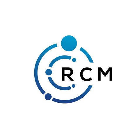 RCM letter technology logo design on white background. RCM creative initials letter IT logo ...