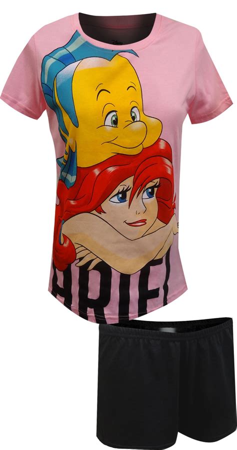 Little Mermaid Princess Ariel Shortie Pajama Set - Walmart.com - Walmart.com