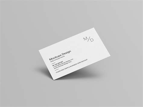 Clean business cards mockup | LaptrinhX