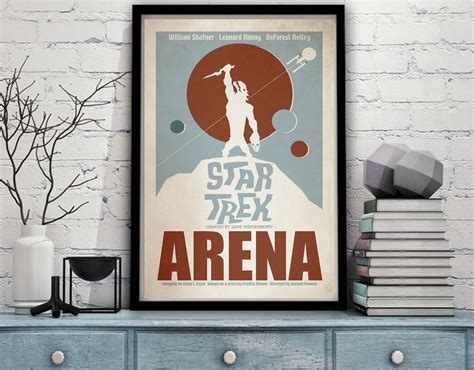 Star Trek Arena Original Series Spock Captain Kirk Minimal | Etsy