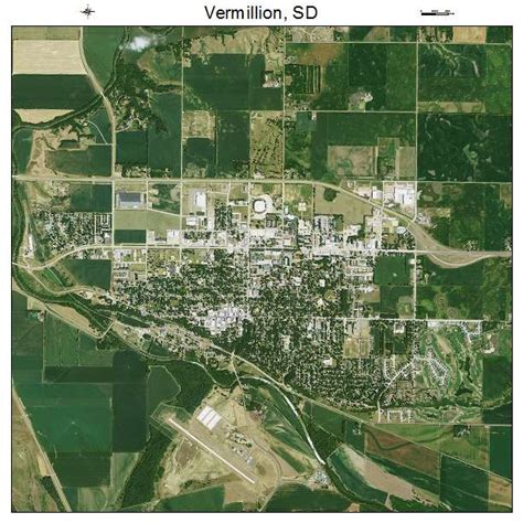 Aerial Photography Map of Vermillion, SD South Dakota