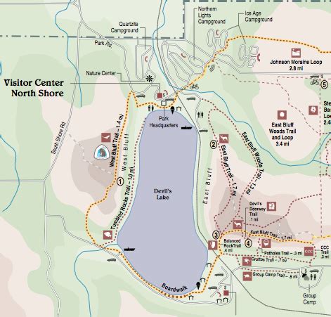 Devils Lake State Park Map – Map Of California Coast Cities