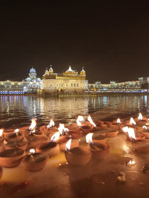 Diwali at golden temple stock image. Image of diwali - 166746093