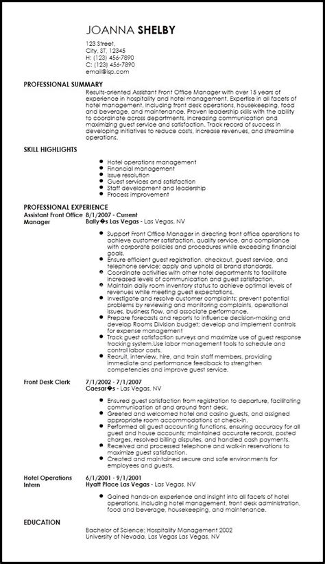 Resume Templates Hospitality (4) - TEMPLATES EXAMPLE | TEMPLATES EXAMPLE | Resume, Resume ...