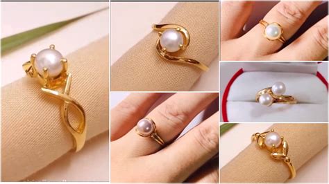 Latest pearl rings designs