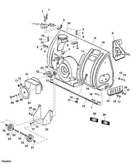 John Deere 42 Inch Snow Blower Parts