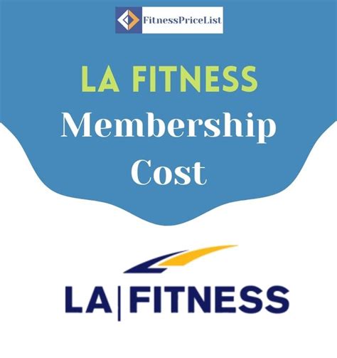 LA Fitness Membership Cost and Price - FitnessPriceList