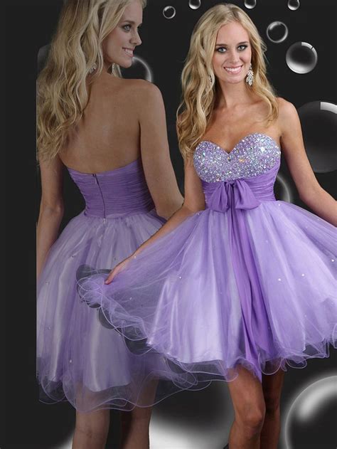 purple homecoming dress | Cocktail dress prom, Lavender homecoming dress, Purple prom dress short