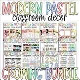 MODERN PASTEL Classroom Expectations Posters FREEBIE | Pastel Rainbow