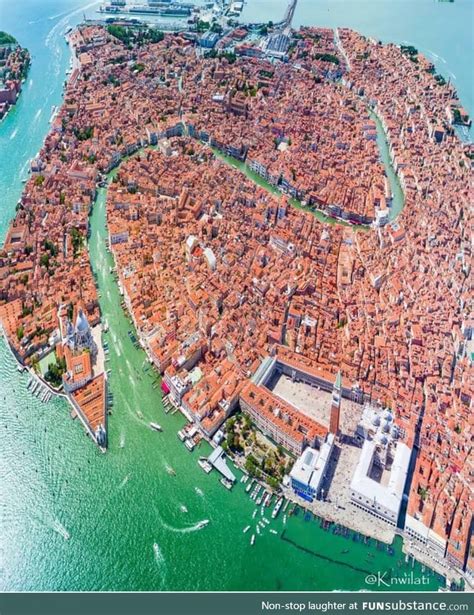 Aerial view of Venice, Italy - FunSubstance