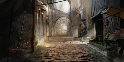 Concepting a medieval street by Gycinn on DeviantArt