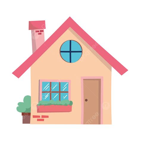 Cute House Cartoon 2d Vector, House Clipart, Cute Clipart, Cartoon Clipart PNG and Vector with ...