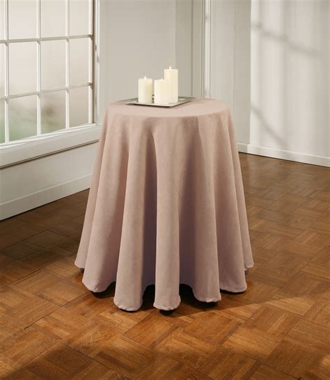 Suede 70-inch Round Tablecloth - Free Shipping On Orders Over $45 - Overstock.com - 10776906