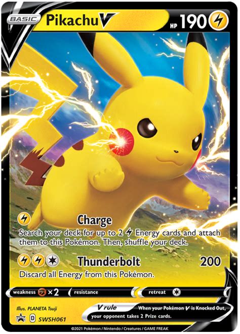 Pikachu V - Sword & Shield Promos #61 Pokemon Card