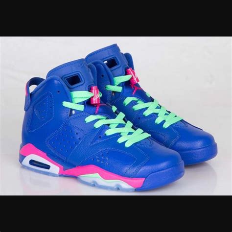 Nike Shoes | Bright Stunning Air Jordans 6 Retro Game Royal | Color: Blue/Pink | Size: 6 Boys 7 ...