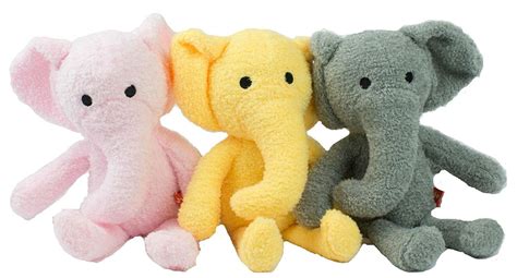 Pack of 3 Elephant Plush Stuffed Animal Toy,11" - Walmart.com