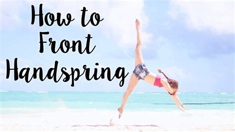 How to do a Front Handspring - YouTube | Gymnastics tricks, Gymnastics for beginners, Dance ...