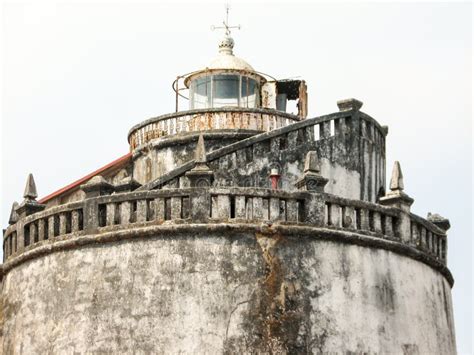 Fort Aguada and Its Lighthouse Stock Image - Image of candolim, india ...