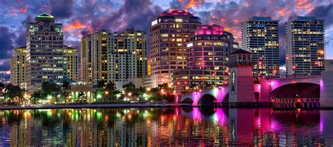 Cityscape Sunset over Downtown West Palm Beach Panoramic | Justin ...