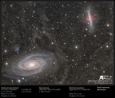 Galaxy Wars: Spiral galaxy M81 and irregular galaxy M82 being locked in ...