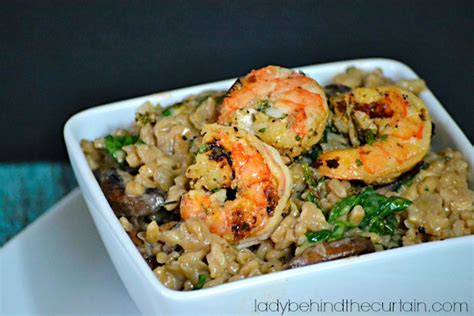 Marsala Risotto with Herbed Shrimp