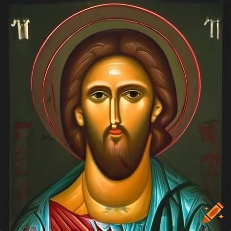 Orthodox icon of jesus christ on Craiyon