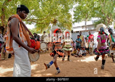 KARAGATTAM IN KULASEKARAPATTINAM TAMILNADU Stock Photo - Alamy